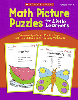 Math Picture Puzzles for Little Learners (Grades Prek-1)(English, Paperback, unknown)