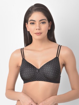 Clovia Women T-Shirt Heavily Padded Bra(Black)