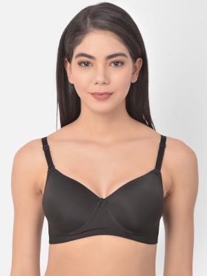 Clovia Women T-Shirt Heavily Padded Bra(Black)