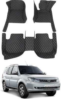 AYW Leatherite 7D Mat For  Tata Safari Storme(Black)