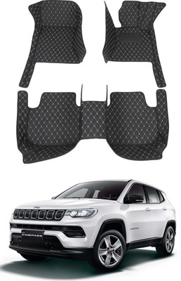 AYW Leatherite 7D Mat For  Jeep Compass(Black)