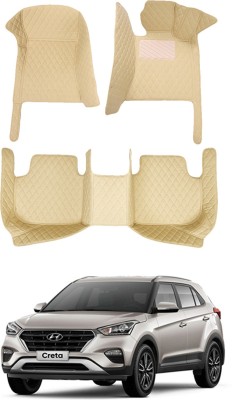 AYW Leatherite 7D Mat For  Hyundai Creta(Beige)