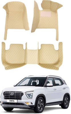 AYW Leatherite 7D Mat For  Hyundai Creta(Beige)