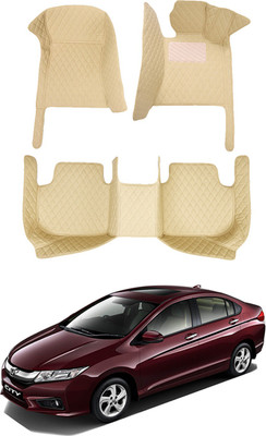 AYW Leatherite 7D Mat For  Honda New City(Beige)