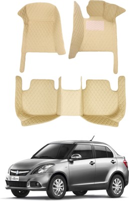 AYW Leatherite 7D Mat For  Maruti Suzuki Swift Dzire(Beige)