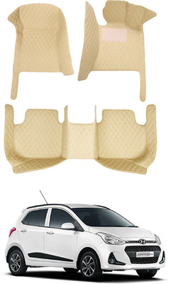 AYW Leatherite 7D Mat For  Hyundai Grand i10(Beige)