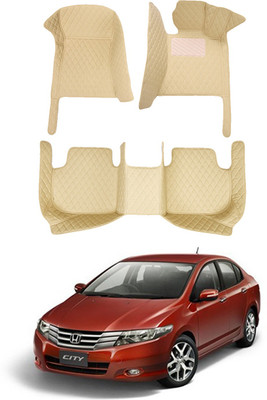 AYW Leatherite 7D Mat For  Honda City(Beige)
