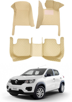 AYW Leatherite 7D Mat For  Renault Kwid(Beige)