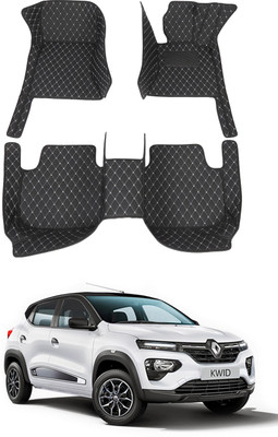 AYW Leatherite 7D Mat For  Renault Kwid(Black)
