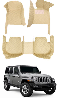 AYW Leatherite 7D Mat For  Jeep Jeep(Beige)