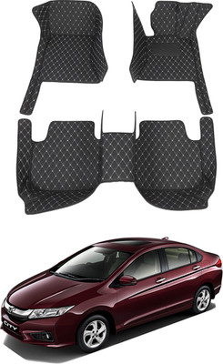 AYW Leatherite 7D Mat For  Honda New City(Black)