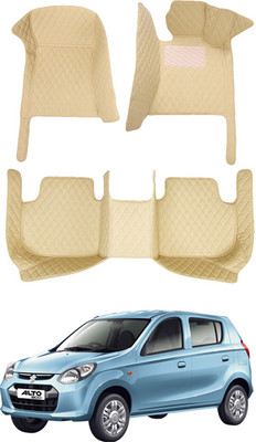 AYW Leatherite 7D Mat For  Maruti Suzuki Alto 800(Beige)