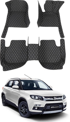 AYW Leatherite 7D Mat For  Maruti Suzuki Vitara Brezza(Black)