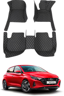 AYW Leatherite 7D Mat For  Hyundai i20(Black)