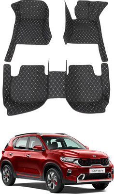 AYW Leatherite 7D Mat For  Kia Sonet(Black)