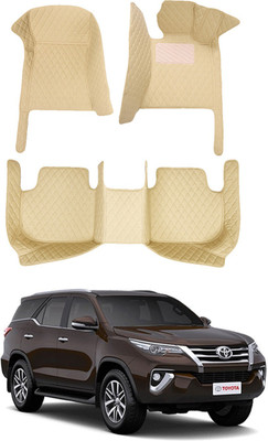 AYW Leatherite 7D Mat For  Toyota New Fortuner(Beige)
