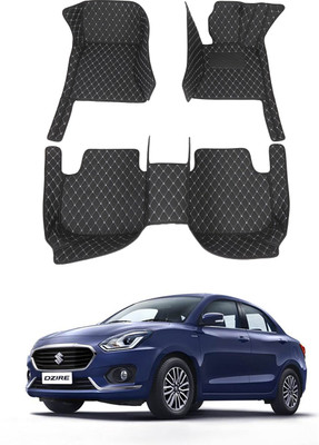 AYW Leatherite 7D Mat For  Maruti Suzuki New Dzire(Black)