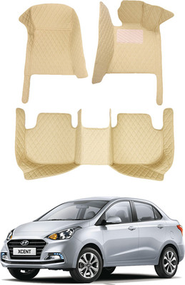 AYW Leatherite 7D Mat For  Hyundai Xcent(Beige)