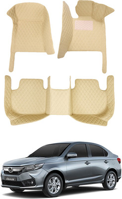 AYW Leatherite 7D Mat For  Honda Amaze(Beige)