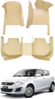 AYW Leatherite 7D Mat For  Maruti Suzuki Swift(Beige)