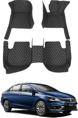 AYW Leatherite 7D Mat For  Maruti Suzuki Ciaz(Black)