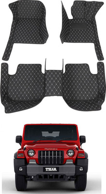 AYW Leatherite 7D Mat For  Mahindra Thar(Black)