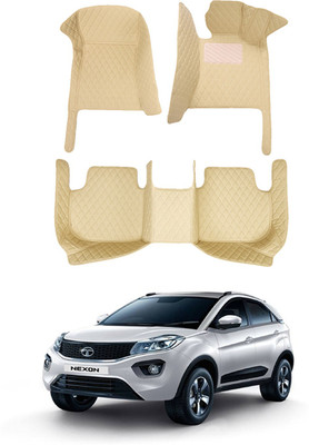 AYW Leatherite 7D Mat For  Tata Nexon(Beige)