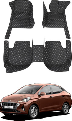 AYW Leatherite 7D Mat For  Hyundai Aura(Black)