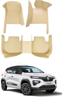 AYW Leatherite 7D Mat For  Renault Kwid(Beige)