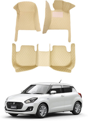 AYW Leatherite 7D Mat For  Maruti Suzuki New Swift(Beige)