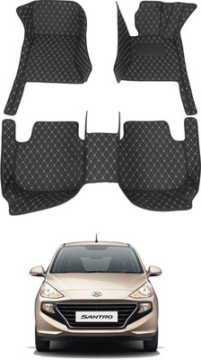 AYW Leatherite 7D Mat For  Hyundai Santro(Black)