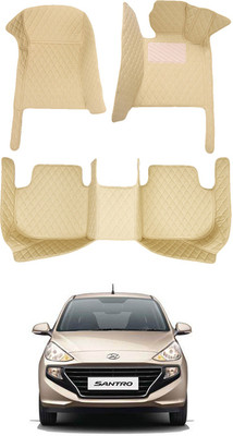 AYW Leatherite 7D Mat For  Hyundai Santro(Beige)