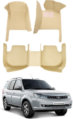 AYW Leatherite 7D Mat For  Tata Safari Storme(Beige)