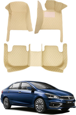 AYW Leatherite 7D Mat For  Maruti Suzuki Ciaz(Beige)