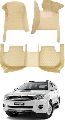AYW Leatherite 7D Mat For  Toyota Fortuner(Beige)