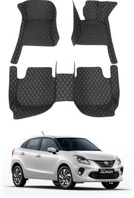 AYW Leatherite 7D Mat For  Toyota Glanza(Black)