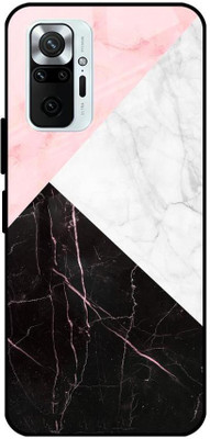 QRIOH Glass Back Cover for Redmi Note 10 Pro Max(Multicolor, Grip Case, Silicon, Pack of: 1)