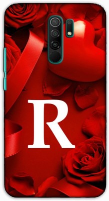 itrusto Back Cover for Mi Redmi 9 Prime Letter R PRINTED Back Cover(Multicolor, Pack of: 1)