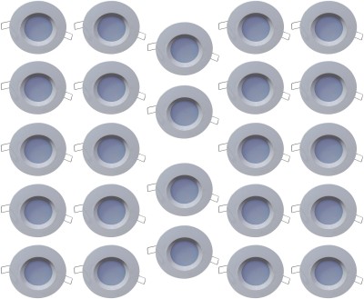 BENE 3w Round Ceiling Light, Color of LED White (Pack of 24 Pcs) Recessed Ceiling Lamp(White)
