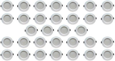 BENE 5w Round Ceiling Light , Color of LED Green (Pack of 32 Pcs) Recessed Ceiling Light Ceiling Lamp(Green)