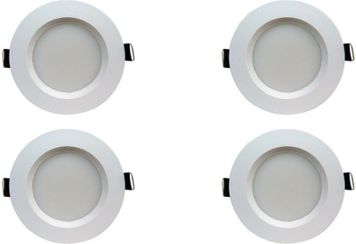 BENE 5w Round Ceiling Light , Color of LED Blue (Pack of 4 Pcs) Recessed Ceiling Light Ceiling Lamp(Blue)