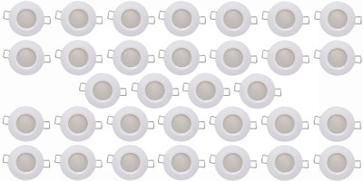 BENE 3w Round Ceiling Light , Color of LED Green (Pack of 32 Pcs) Recessed Ceiling Light Ceiling Lamp(Green)