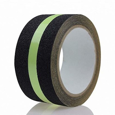 Breewell Anti Slip Tape with Glow in the Dark | Black & Green | 10M X 50MM (5 Meter) 5 m Single Sided Tape(Black, Green Pack of 1)