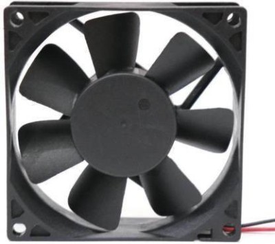 Welzivs Cabinet Fan 3-Inch Square 12 V DC CPU Cooling fan Cooler (Black), CPU Cooler Radiator Cooler(Black)