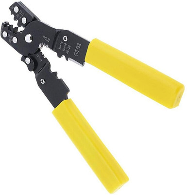 uptodateprouducts Multifunctional Adjustable Terminals Cable Crimping Tool Plier Wire Stripping Pliers Hand Tools Wire Stripping Pliers Manual Crimper