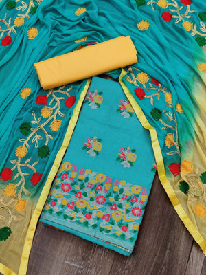 PRIPA8 Georgette Embroidered Salwar Suit Material