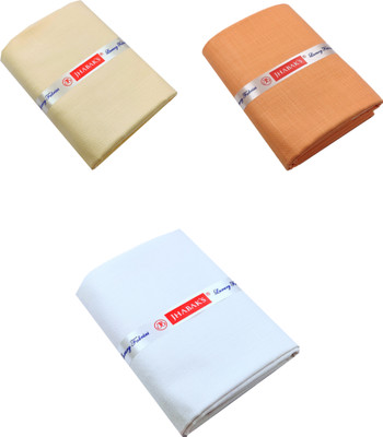JHABAK'S Cotton Blend Self Design Shirt Fabric