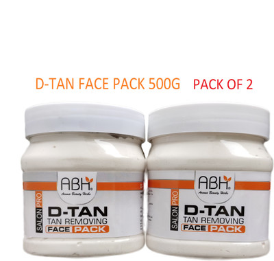 ABH D-TAN Tan Removing Face pack Facial Pack 500G. Pack of 2(1000 g)