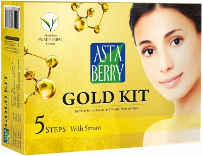 ASTABERRY Gold Facial Kit 5 Steps 270 gm(270 g)