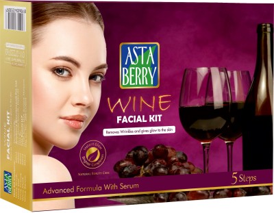 ASTABERRY Wine Facial Kit 5 Steps 270 gm(270 g)